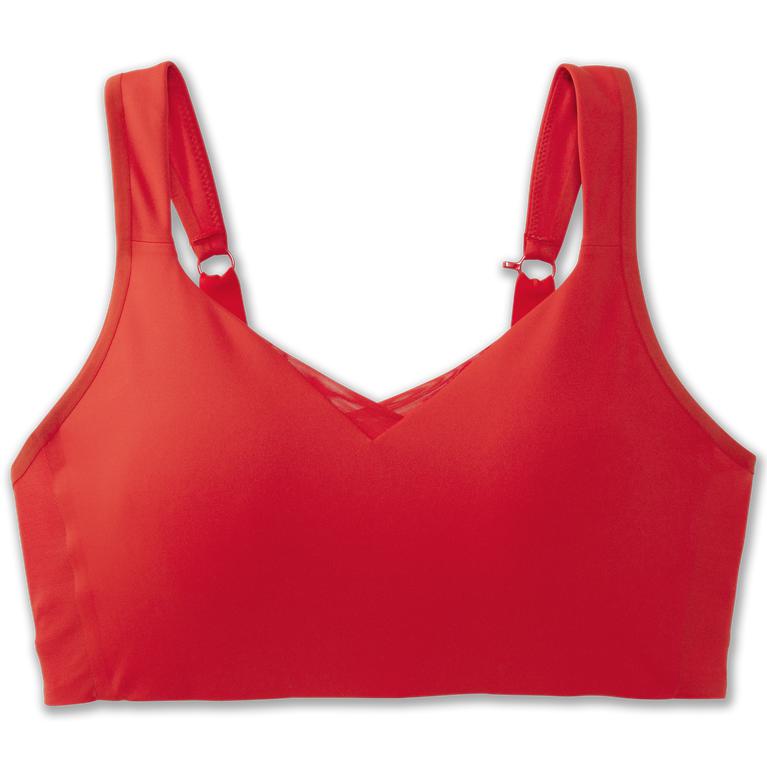 Brooks Womens Drive Convertible Running Bra - Jamberry/Red (691574-QBX)